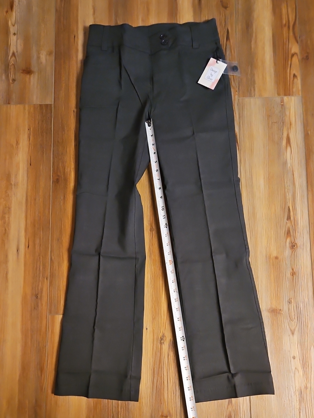Grey Dress Pants with Front Creases